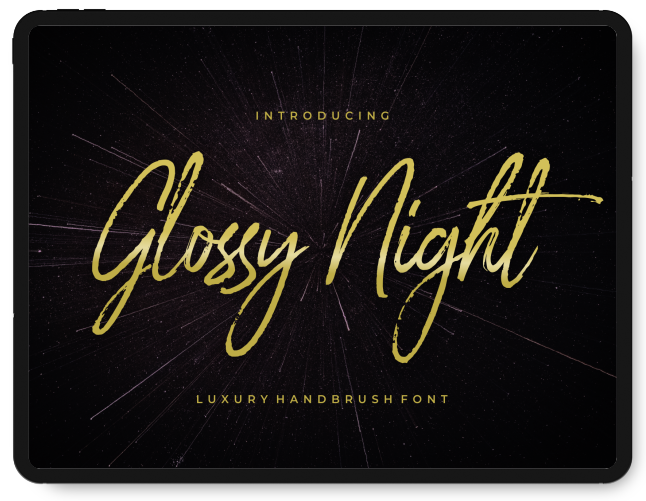 50Fox Studio glossy night fonts